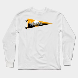 Milwaukee Flag Pennant Long Sleeve T-Shirt